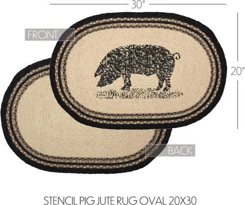Vista 2 de VHC Brands Sawyer Mill - Tapete pequeño de yute medio círculo, color liso, para entrada y cocina, tapete antideslizante de 16.5 x 33 pulgadas (vaca)