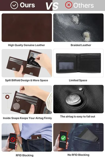 Vista 8 de typecase Cartera para hombre, Bifold de identificación abatible (1 modo)