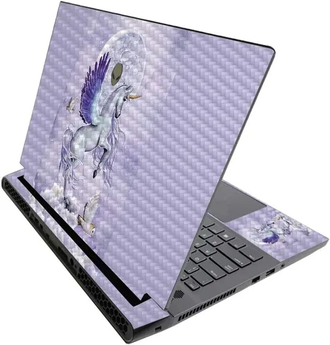 Vista 359 de MightySkins - Skin brillante con purpurina para Alienware M17 R3 (2020) y M17 R4 (2021) - Diversión de los años 90 Acabado duradero con purpurina