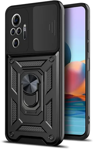 Vista 169 de Compatible con Tecno Pova Neo 2 Bracket Shell, con cubierta deslizante para lente de cámara compatible con Tecno Pova Neo 2 LG6n Case Negro
