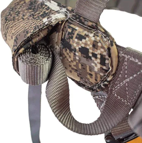 Vista 5 de Muddy Hunting Tree Stand Safety Systems Lightweight Padded Nylon Whitetail Deer Quick-Release Ambush Optifade Elevated II Harness