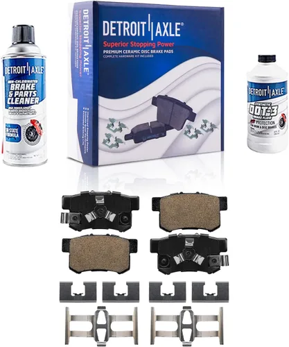 Vista 140 de Detroit Axle - Pastillas de freno de cerámica delanteras Reemplazo de pinza de freno derecha para Dodge Ram 1500 Dakota, Ram 1500 Classic - Juego