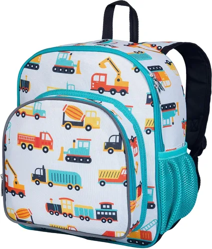Vista 17 de Wildkin - Mochila infantil de 12 pulgadas – Acolchada, ajustable, ideal para guardería y viajes, Dino azul, Escuela