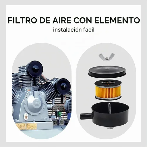 Vista 6 de VH901700AV Filtro de entrada de bomba de compresor de aire con elemento filtrante con elemento Vh3000 rosca compresor filtro de entrada de aire apto