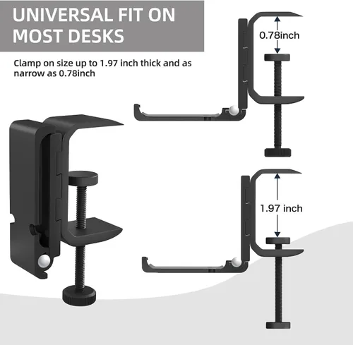 Vista 2 de Sentoda Juego de 2 ganchos plegables de aluminio para colgar bolsas para mujeres y niñas