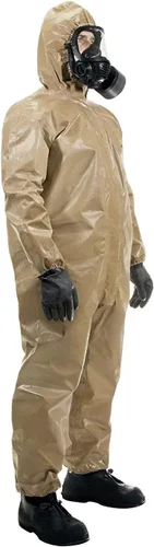 Vista 6 de MIRA Safety Traje de protección desechable con capucha y puño elástico