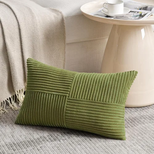 Vista 64 de Fancy Homi - Paquete de 2 fundas de almohada decorativas de color verde oliva pequeñas de 12 x 12 pulgadas para sala de estar, sofá, cama