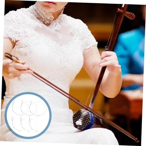 Vista 2 de ABOOFAN 15 Sets Erhu Cuerdas Gitarre Instrumento Erhu Instrumentos Musicales Sitar Instrumento Khaen Instrumento Guitarra Kit Urheen Accesorios