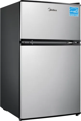 Vista 9 de Midea Mini refrigerador de 3.1 pies cúbicos con congelador, certificado Negro