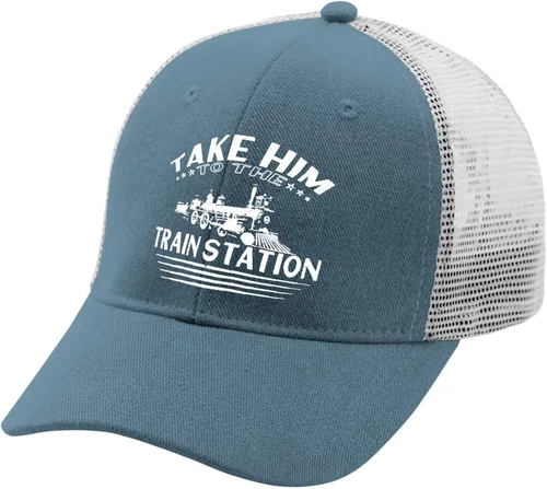 Vista 2 de devor Dad Hat Take Him to The Train Station Dad Hats, Funny Caps for Men