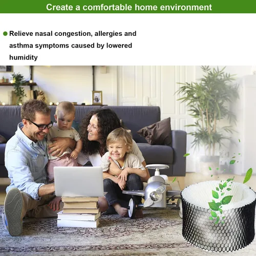 Vista 6 de Paquete de 8 filtros de absorción de humidificador compatibles con filtro de repuesto Holmes humidificador HWF62 y HWF62CS, filtro A