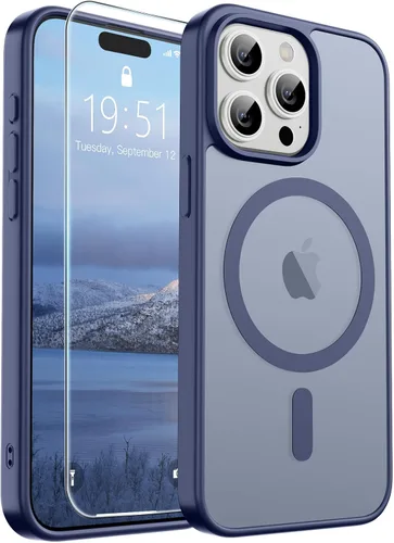 Vista 134 de SUPFINE Funda magnética para iPhone SE 2022 (3ª)/2020 (2ª), iPhone 8 (compatible con MagSafe) (protección contra caídas de grado militar), funda