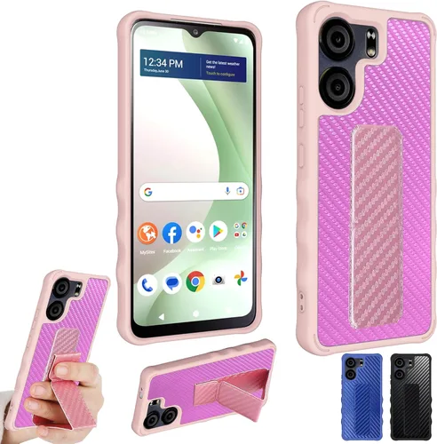 Vista 29 de Aroepurt Boost Mobile Celero 5G SC 2024 - Funda compatible con Boost Celero5G SC con protector de pantalla de vidrio templado, protección de grosor
