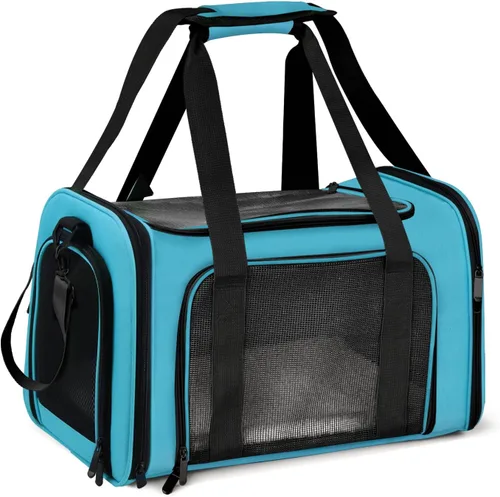 Vista 11 de Transportador Henkelion para Gatos y Perros Portador de Mascotas para Gatos / Perros Pequeños / Medianos Cachorros (Hasta 15lbs), Portador de Perros