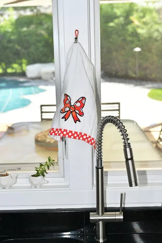 Vista 7 de Home-X Juego de 4 clips de metal para colgar toallas, organizador de cocina con lazo y gancho, ganchos multiusos para baño y cocina, soporte