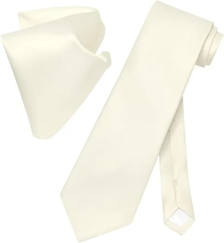Vista 23 de Vesuvio Napoli Solid Color NeckTie & Handkerchief Pocket Square Men's Neck Tie Hanky Set Verde Aqua