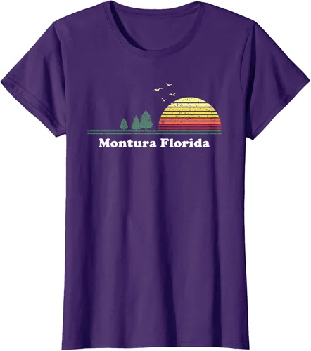 Vista 9 de Vintage Montura, Florida Sunset - Camiseta con impresión de recuerdo