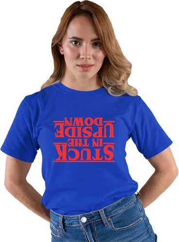 Vista 42 de Go All Out Camiseta para adultos Stuck in The Upside Down
