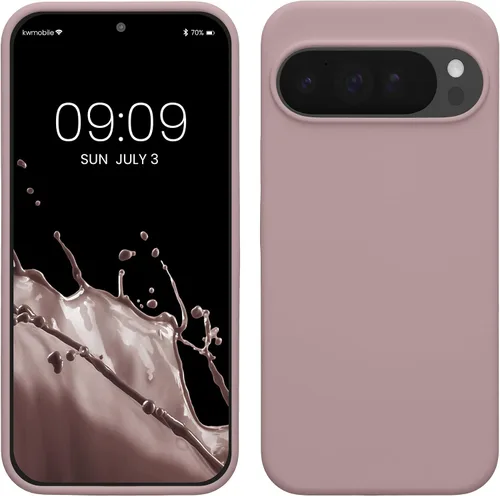Vista 137 de kwmobile Funda Compatible con Google Pixel 6 Pro - Funda de teléfono de silicona TPU con acabado suave - Azul Arrecife
