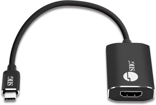 Vista 3 de SIIG CB-TC0C12-S1 Adaptador de cable USB tipo C a 4K HDMI - Compatible con Thunderbolt 3 - Convertidor macho a hembra - Diseño de enchufe reversible