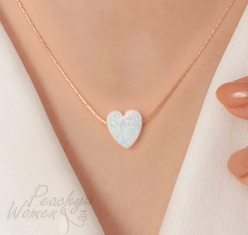 Vista 21 de Heart Opal Necklace