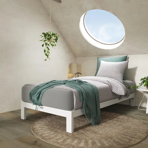 Vista 14 de ZINUS Heidi Marco de Cama con Plataforma de Metal, Base de Colchón de Acero, No Necesita Somier, Fácil Montaje, Individual, Negro