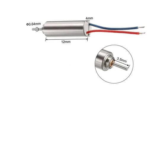 Vista 5 de DC 1.5-3.7V 66000RPM Coreless Micro DC Motor 0.157 inx0.472 in para Avión Modelo RC Juguetes - (10 piezas)