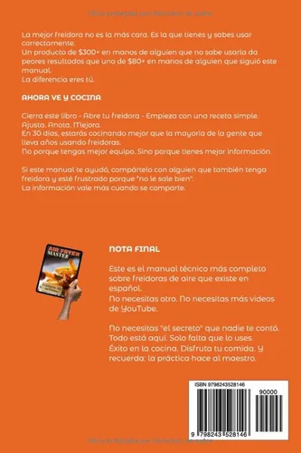 Vista 2 de AirFryer Master - Freidora de Aire sin Errores Domine su Freidora si aceite en 24 horas (Spanish Edition)