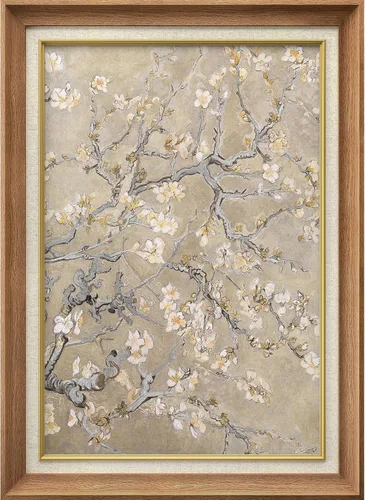 Vista 54 de MUDECOR Claude Monet - Arte artístico enmarcado prémium para pared, camino a través del maíz en Pourville, ilustraciones históricas culturales