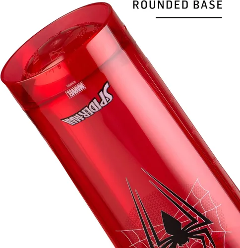 Vista 3 de BlenderBottle - Botella agitadora Pro Series Marvel perfecta para batidos de proteínas y preentrenamiento, 28 onzas, Capitán Marvel