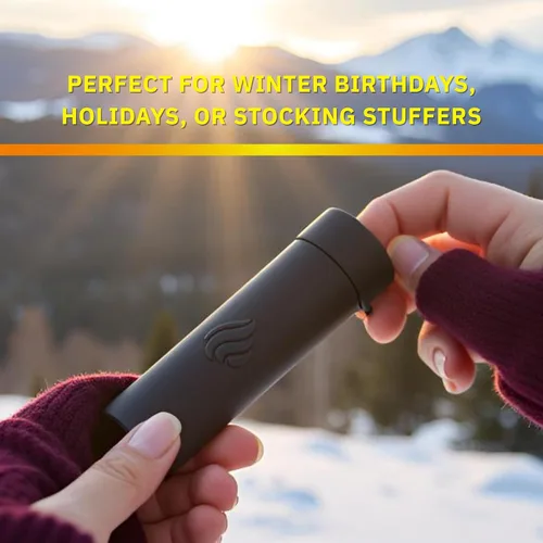 Vista 3 de POWERPAW - Calentador de manos recargable, calentador de manos eléctrico portátil, 3 niveles de calor, 5000mAh, batería USB-C, calentador