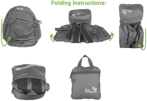Vista 5 de Mochila duradera y ligera de 5.3 galones/8.7 galones para viajes y senderismo.