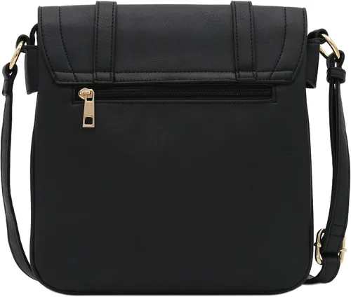 Vista 3 de ALYSSA Bolsa cruzada con doble compartimento y solapa grande