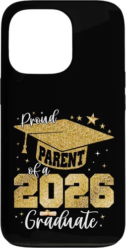 Vista 10 de Proud Parent of a Class of 2026 Graduate Senior Graduation Case for iPhone 16