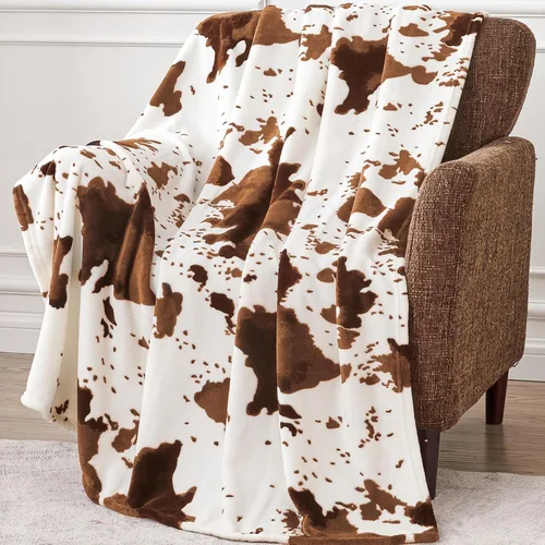 Vista 11 de Edenleaf - Manta con estampado de leopardo de forro polar, manta suave y acogedora para cama, sofá, viajes y camping, supersuave y mullida