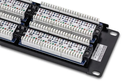 Vista 16 de Parche de panel de 8 puertos Cat5/5e TRENDnet para montar en pared o estanterías, sin blindaje