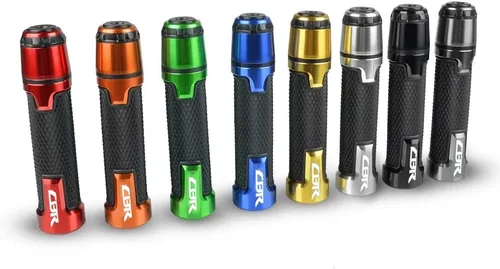 Vista 4 de Universal 7/8 '' 0.866 in motocicleta Powersports manillar Grips con extremo de barra para Honda CBR600RR F2 F3 F4 F4i CBR650R 400 600 1000RR 250R