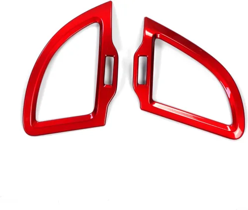 Vista 2 de YOUTOOCAR 2 cubiertas laterales de ventilación compatibles con accesorios Kia Stinger 2018-2023 (rojo)