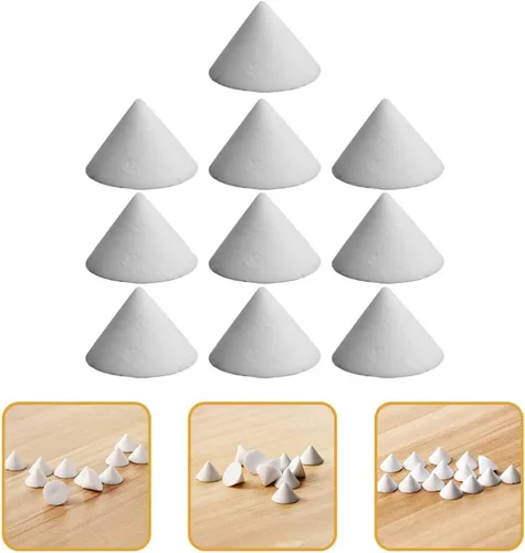 Vista 8 de VILLCASE 10 Uds de cerámica para uñas de cerámica horno de cerámica de cerámica almohadilla refractaria horno papel metal soporte cerámica horno
