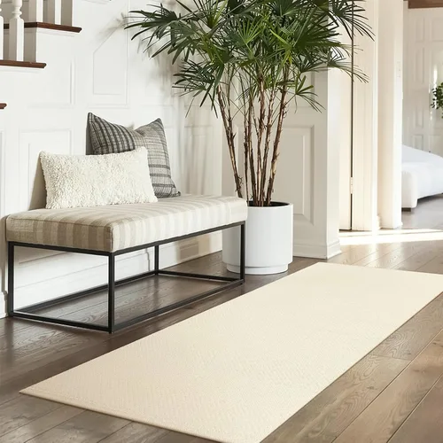 Vista 99 de LEEVAN Alfombra lavable para baño, alfombra tejida negra de 2 x 3 pies para entrada, alfombra de puerta delantera de algodón, alfombras pequeñas