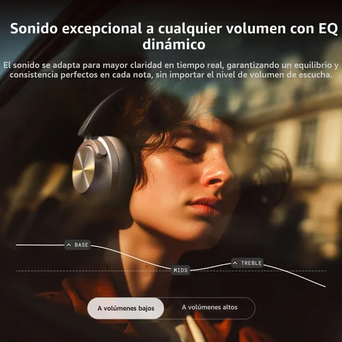 Vista 3 de Noise Master Buds Max, Sound by Bose - Auriculares inalámbricos sobre la oreja con segmento líder ANC adaptativo, ecualizador dinámico, LHDC 5.0
