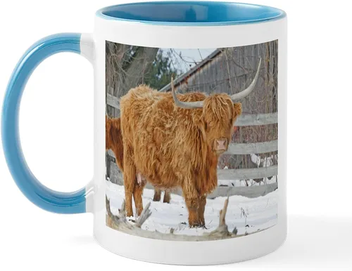 Vista 16 de CafePress Heilan Coo (Highland Cow) Taza de café de cerámica de 11 oz (11.0 fl oz)