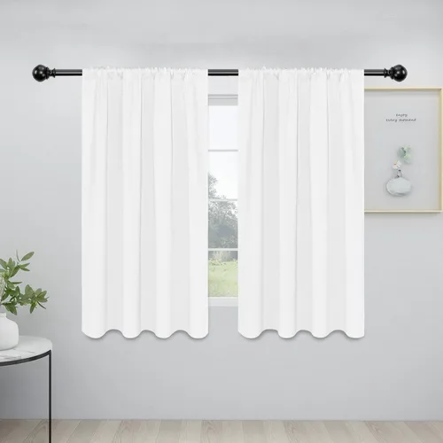 Vista 133 de Easy-Going - Cortinas opacas con bolsillo para varilla para dormitorio, cortinas de ventana para oscurecer la habitación para sala de estar