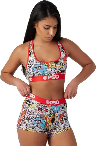 Vista 3 de PSD Pantalones cortos para mujer Powerpuff para niñas y niños, ropa interior de cobertura completa, cómodas bragas elásticas para mujer