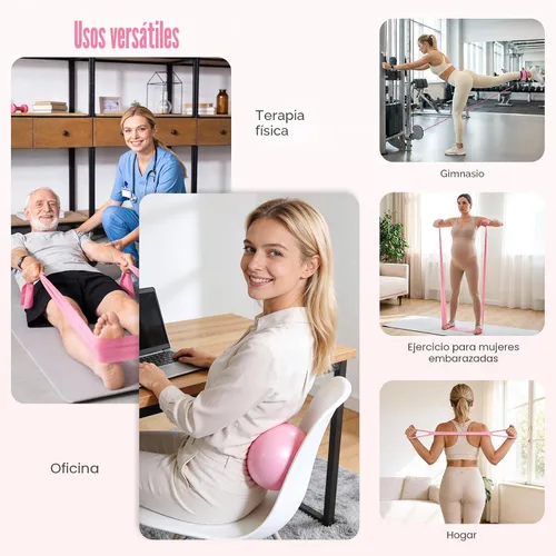 Vista 7 de Pilates Kit, Pilates Equipment for Home Workouts, Home Pilates Essentials Kit for Women with Pilates Ring and Ball Set, Socks, Ankle Resistance