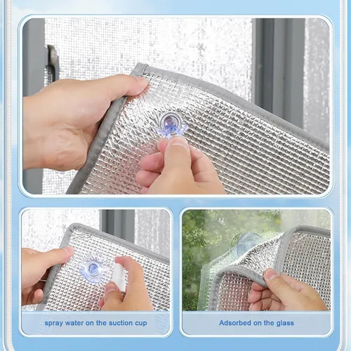 Vista 9 de Película reflectante para ventana con control de calor anti UV, protección de privacidad, bloqueo solar, película de aislamiento solar de vidrio