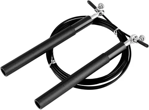 Vista 9 de Cuerda de saltar, cuerda de saltar de velocidad ajustable con mango de aleación de aluminio para fitness, gimnasio en casa y ejercicio