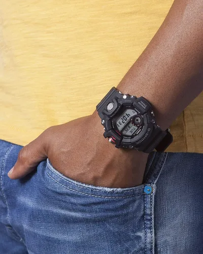 Vista 6 de Casio Reloj solar G-Shock para hombre durante todo el año, Negro -, Correa