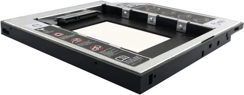Vista 3 de RLECS HDD SSD Caddy Adaptador SATA 3.0 Interfaz Portátil Disco Duro 0.374 in Soporte de Montaje de Disco Duro para CD DVD ROM Bahía Óptica 2.5