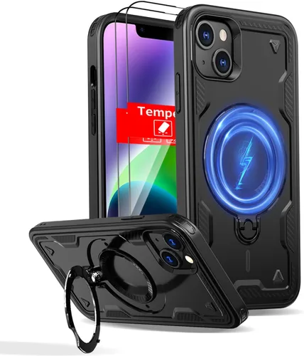 Vista 155 de Funda magnética para Google Pixel 9A compatible con cargador inalámbrico MagSafe, para Pixel 9A, funda de teléfono integrada de 360 °, con 2